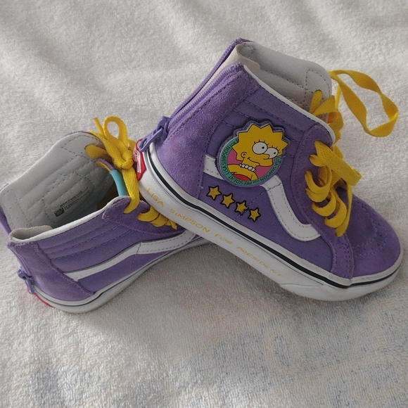 VANS Limited Edition Lisa Simpson for President Sz 5 - Picture 3 of 9